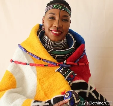 Phumzile Ntuli — Founder, CEO, and designer of Zyle Clothing, photographed in the studio.